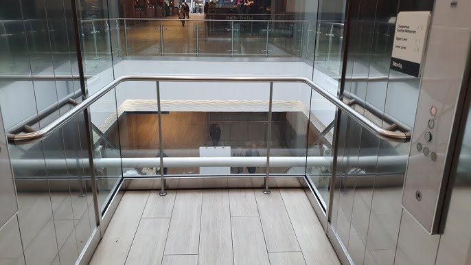 Inside in Grey's Quarter Glass Lift