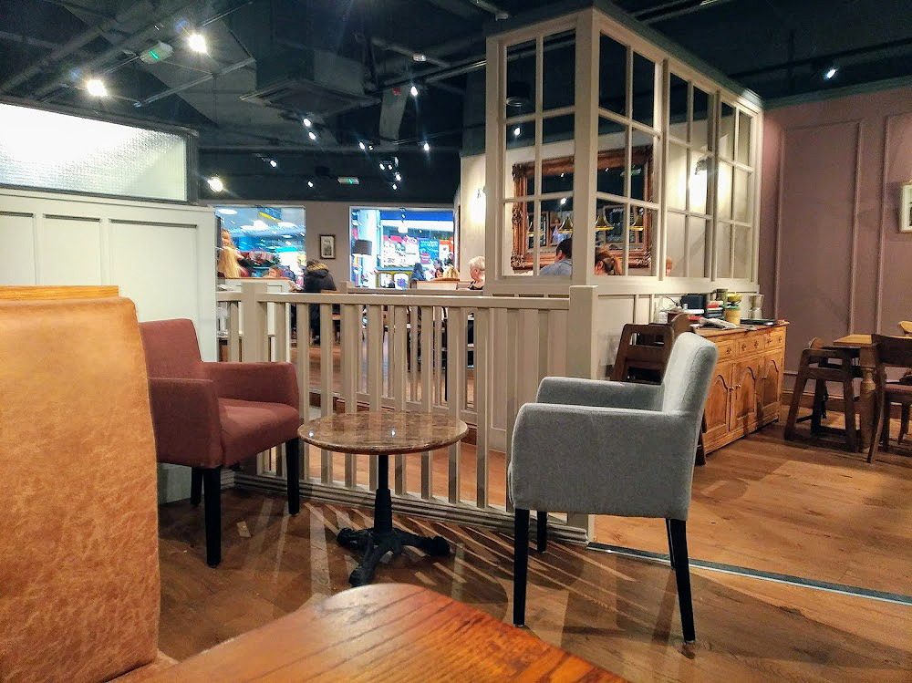 Seating in Caffe Nero