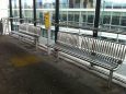 There are sheltered seats on the platform if you need to sit down while waiting for the tram