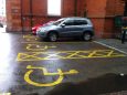 There are 2 accessible pick-up/drop-off bays for Blue Badge holders by the main entrance to the station
