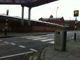There is a pedestrian crossing by the side entrance to Nottingham station footbridge on Station Street