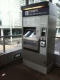 Ticket machine on the station footbridge at Nottingham Station
