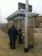 Bus stop at East Pavilion next to Notleys
