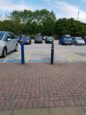 Some of the accessible parking